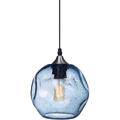 Pendant Lights 2 Pack Kitchen Island Lighting Blue Seeded Bubbles Light fixtures Over Dining Room Table Bedroom Bathroom Brush Nickel 7 Inch Diam