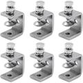 6 Pieces Heavy Duty C Clamp Heavy Duty Stainless Steel Clamp C Clamp Woodworking Fastening Clamp Heavy Duty C-Clamp Woodworking Fence Clamp for DIY Woodworking Welding