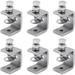 6 Pieces Heavy Duty C Clamp Heavy Duty Stainless Steel Clamp C Clamp Woodworking Fastening Clamp Heavy Duty C-Clamp Woodworking Fence Clamp for DIY Woodworking Welding