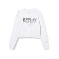 REPLAY Mädchen SG2104 Sweatshirt, 001 White, 14A