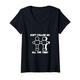 Damen Lustiges Fußball-Design "Don't follow me all the time", Weiß T-Shirt mit V-Ausschnitt