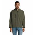 Veste homme zippée softshell relax m - Kaki Army - Kaki Army - Sol's