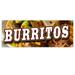 Burritos 13 oz Vinyl Banner With Metal Grommets