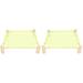 2 Sets of Reptile Hammock Swing Hanging Bed Wooden Lizard Bed Reptile Summer Bed