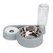 Automatic Pet Feeder Stainless Steel Large Capacity Double Bowls Food Water Dispenser Cats Dogs Feeding ToolGreen