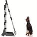 1pc Adjustable Long Handle Dog Pooper Scooper - Durable Metal Rake & Tray Spade - Ideal for Large Medium & Small Dogs - Scoop Poop from Lawns Grass Dirt & Gravel