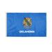 AGAS Oklahoma State Flag 3x5 Ft - Double Sided Reverse Print On Back 200D Nylon - Brass Grommets Stitched Edges Fade Proof Sharp Colors - Indoor/Outdoor Standard Size Oklahoma Flag