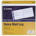TOPS Spiral Voice Message Log Book 2-Sided 1-Part 8.5 x 8.25 Inches 8 Messages per Page 800-Message Book (4416) Manila