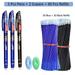 85Pcs/Set Gel Pen 0.5mm Erasable Pens Blue/Black ink Refills Rod Washable Handle School Writing Office Kawaii Stationery Gel Pen