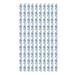 100pcs Note Shape Paper Clips Increased Slip Resistance Rustproof Metallic Paper Clips for Office School Dark Blue