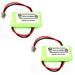 SPS Brand 2.4 V 500 mAh Replacement Battery for Radio Shack/Tandy 43-3533 Cordless Phone (2 PACK)