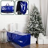 Sueyeuwdi Tree Bags for Storage Christmas Tree Storage Bag Christmas Tree Storage Bag Can Store Christmas Tree Storage Home Storage Durable Material Dust And Zipper Pocket with Handle Blue