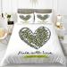 Valentine s Day Duvet Cover Set Love Hearts Print Bedding Set 3pcs for Lovers Couples Adults Room Decor Quilt Cover with 2 Pillowcases(No Comforter)