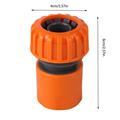 Pedty Irrigation Supplies Clearanceï¼�Plastic 6 Points Quick Connector Plastic Water Pipe Through the Water Joint Household Irrigation Sprinkler Connector Orange