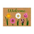 Wefuesd Outdoor Rug Bouquet Flower Print Spring/Summer Floor Mat Bathroom Rugs Area Rug Carpet Brown