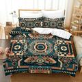 Home Bedclothes Abstract Pattern Printed Duvet Cover Pillowcase Teen Adult Modern Bedding Set Full (80 x90 )