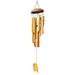 Holloyiver Bamboo Wind Chimes for Outdoor and Indoor 27.6 Inches Wooden Wind Chime with Soothing Melody Deep Tone for Gift or Decor Porch Garden Patio Home and Backyard Natural Sound