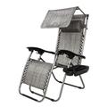 Mother s Day Sales - ZeroGravity Folding Patio Lounge Patio Chairs w/ Canopy Sunshade Cup Holder US