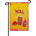 Large Garden Flag Happy Holi Festival of Colors Garden Flags Double Sided House Flag Banner Welcome Yard Flag for Holiday Party Outdoor Decorations All Seasons Farmhouse Prints 28x40in