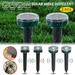 Solar Mole 2 Pack Ultrasonic Solar Power Animals ler For Outdoor Garden Lawn Yard Get Rid Of Moles Voles Gophers Rats Rodents