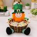 JilgTeok Mothers Day Gifts Clearance St. Patrick s Festival Doll Candy Basket Irish Festival Table Decoration Storage Basket Birthday Gifts for Women