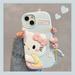 Sanrios Hello Kitty Cartoon Phone Shell Melody Soft Rubber Airbag Cases for Iphone11 14 Promax13 12 Cute Anime Protective Case