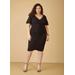 Plus Size Ruched Bodycon Dress