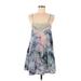 Design Lab Lord & Taylor Casual Dress: Blue Tie-dye Dresses - Women's Size Medium