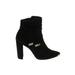 Ted Baker London Ankle Boots: Black Print Shoes - Women's Size 39 - Almond Toe