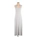 Gap Casual Dress - A-Line Scoop Neck Sleeveless: Gray Print Dresses - Women's Size X-Small