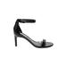 Calvin Klein Heels: Black Print Shoes - Women's Size 8 - Open Toe