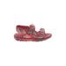 Wonder Nation Sandals: Pink Stripes Shoes - Kids Girl's Size 9