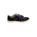 True Religion Sneakers: Purple Print Shoes - Women's Size 7 1/2 - Almond Toe