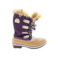 Sorel Boots: Winter Boots Chunky Heel Casual Purple Shoes - Women's Size 4 - Round Toe