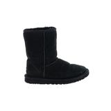 Ugg Boots: Winter Boots Wedge Casual Black Solid Shoes - Women's Size 8 - Round Toe