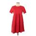 ASOS Casual Dress - A-Line: Red Solid Dresses - Women's Size 6