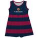 Girls Infant Vive La Fete Navy Barcelona Striped Tank Top Dress