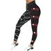 JHLZHS Women 2024 Womens Baseball Printed Tight Hip Lifting Fitness Yoga Underpants Xxl