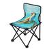 Turtle and Fishes in Sea Portable Camping Chair Outdoor Folding Beach Chair Fishing Chair Lawn Chair with Carry Bag Support to 220LBS
