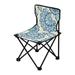 Blue Boho Flowers Bohomia Portable Camping Chair Outdoor Folding Beach Chair Fishing Chair Lawn Chair with Carry Bag Support to 220LBS