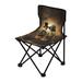 Halloween Skeletons Pumpkins Portable Camping Chair Outdoor Folding Beach Chair Fishing Chair Lawn Chair with Carry Bag Support to 220LBS