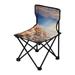 Rose Flowers on Beach Portable Camping Chair Outdoor Folding Beach Chair Fishing Chair Lawn Chair with Carry Bag Support to 220LBS