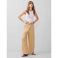 French Connection Womens Pure lyocell™ Belted Wide Leg Trousers - 8 - Nude, Nude