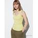 Women's 2-Way Stretch Ribbed Lace Tank Top | Green | XS | UNIQLO US