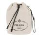 Prada Bucket Bags - Logo Bucket Bag - in beige - für Damen