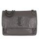 Saint Laurent Crossbody Bags - Niki Shoulder Bag Vintage Leather Large - in grey - für Damen