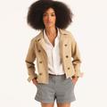 Nautica Women's Solid Chino Jacket Burlap Heather, XS