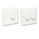 Lowenergie - White led Dimmer Switch - Double Gang