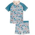 Playshoes - Kid's UV-Schutz Bade-Set Dino Allover - Lycra size 110/116, grey