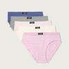 Lucky Brand 5Pk Ribbed Hipsters - Women's Swimwear Bathing Suit Swim Bikini Bottom in Dark Pink, Size M